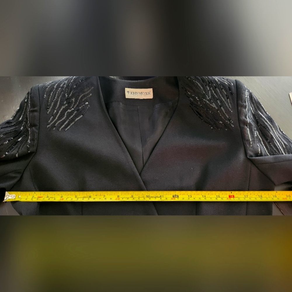 Black Sequined Suit John Meyer - image 6
